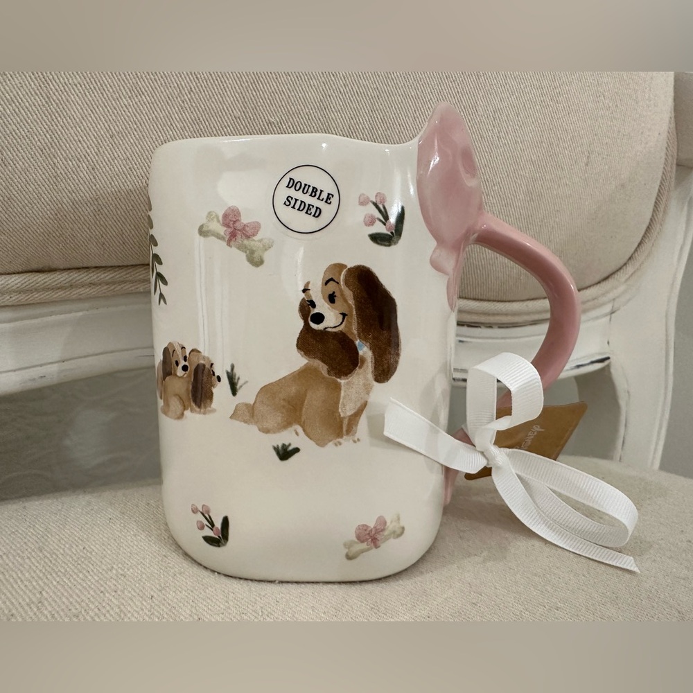 NWT Disney X Rae Dunn Puppy Love White Ceramic Mug